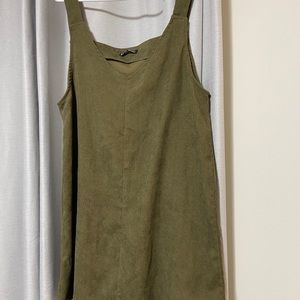 SHEIN Corduroy Olive Dress
